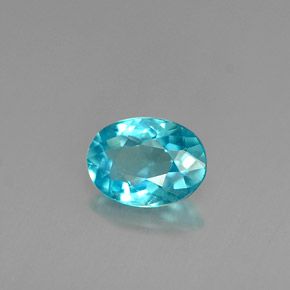 Apatito Azul claro natural de 0.81 ct, Corte Óvalo, VS