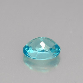 Apatita azul natural de 0,94 ct, corte óvalo, VS