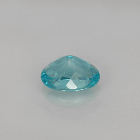 Apatita azul natural de 0,88 ct, corte óvalo, VS