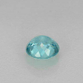 Apatito Azul claro natural de 0.91 ct, Corte Redondo, VS
