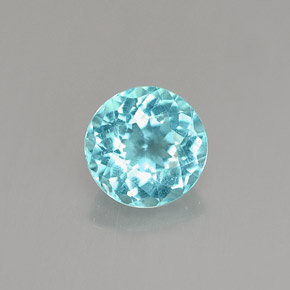 Apatito Azul claro natural de 0.91 ct, Corte Redondo, VS