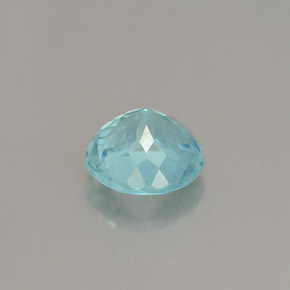 Apatito Azul claro natural de 0.91 ct, Corte Redondo, VS