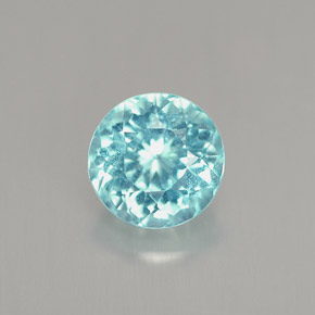 Apatito Azul claro natural de 1.08 ct, Corte Redondo, VS