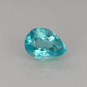 Apatito Azul claro natural de 0.74 ct, En forma de pera, VS