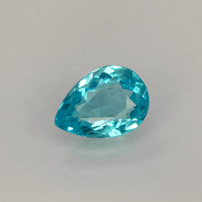 Apatito Azul claro natural de 0.67 ct, En forma de pera, VS