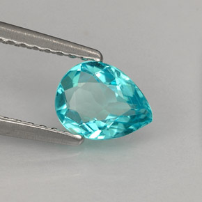 Apatito Azul claro natural de 0.79 ct, En forma de pera, VS