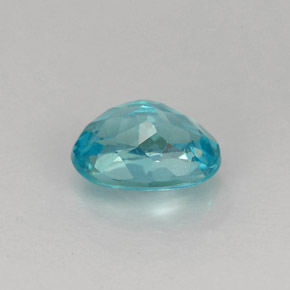 Apatita azul natural de 0,98 ct, corte óvalo, VS-SI