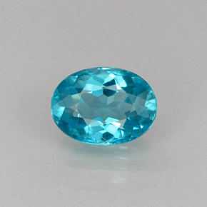 Apatito Azul claro natural de 0.99 ct, Corte Óvalo, VS