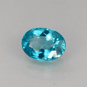 Apatito Azul claro natural de 0.99 ct, Corte Óvalo, VS