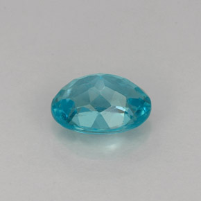 Apatita azul natural de 0,95 ct, corte óvalo, VS