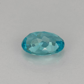 Apatita azul natural de 0,88 ct, corte óvalo, VS