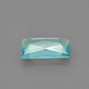 Apatito Azul claro natural de 1.40 ct, Corte Baguette, VS