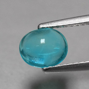Apatito Azul claro natural de 1.36 ct, Corte Óvalo, Transparente