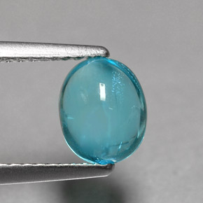 Apatito Azul claro natural de 1.36 ct, Corte Óvalo, Transparente