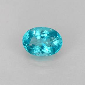 Apatito Azul claro natural de 0.92 ct, Corte Óvalo, VS