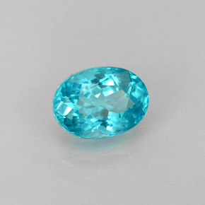 Apatito Azul claro natural de 0.92 ct, Corte Óvalo, VS