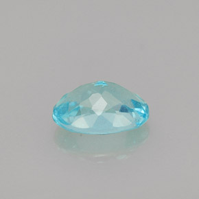 Apatita azul natural de 0,85 ct, corte óvalo, VS