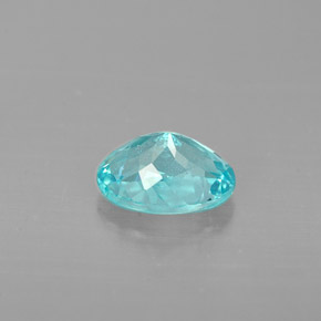 Apatita azul natural de 0,86 ct, corte óvalo, VS