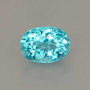 Apatita azul natural de 1,06 ct, corte óvalo, VS