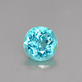 Apatito Azul claro natural de 0.97 ct, Corte Redondo, VS