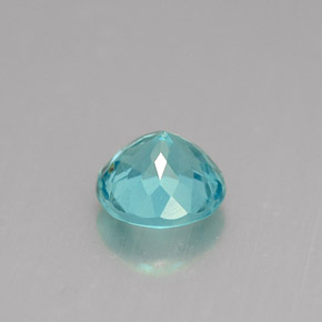 Apatito Azul claro natural de 0.97 ct, Corte Redondo, VS