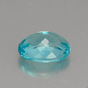 Apatita azul natural de 1,26 ct, corte óvalo, VVS-VS