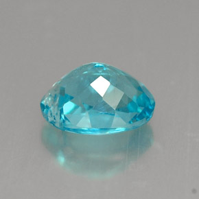 Apatita azul natural de 1,22 ct, corte óvalo, VS