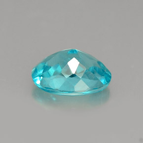 Apatita azul natural de 1,01 ct, corte óvalo, VS