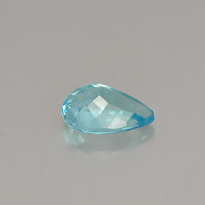 Apatita azul natural de 0,67 ct, en forma de pera, VVS-VS