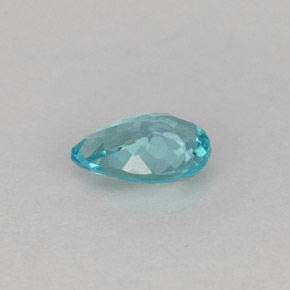 Apatito Azul claro natural de 0.67 ct, En forma de pera, VS