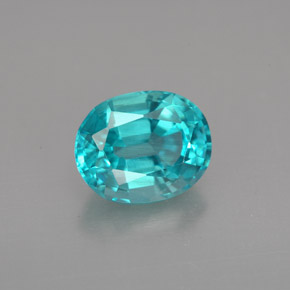 Apatita azul claro natural de 2,42 ct, corte óvalo, VS