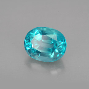 Apatita azul claro natural de 2,42 ct, corte óvalo, VS