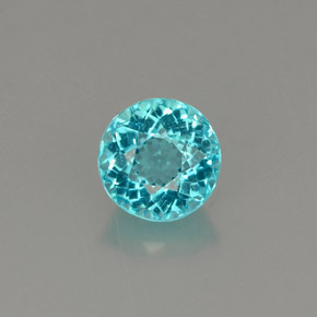 Apatito Azul claro natural de 0.78 ct, Corte Redondo, VS