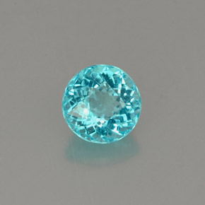 Apatito Azul claro natural de 0.78 ct, Corte Redondo, VS