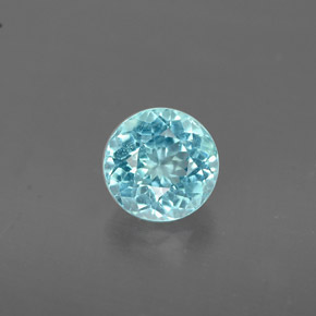 Apatito Azul claro natural de 0.73 ct, Corte Redondo, VS