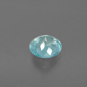 Apatito Azul claro natural de 0.73 ct, Corte Redondo, VS