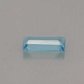 Apatita azul natural de 0,67 ct, baguette, VS