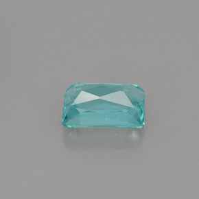 Apatita azul natural de 1,04 ct, baguette, VS