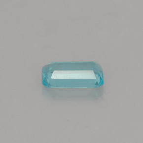 Apatito Azul claro natural de 0.51 ct, corte esmeralda, VS