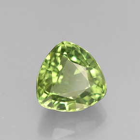 Apatita verde natural de 1,73 ct, trillón, VVS-VS