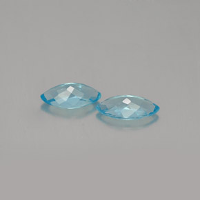 Gemas de Apatito Azul claro natural de  ct, Marquesa, VVS-VS