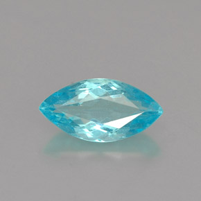 Apatita azul natural de 0,82 ct, marquesa, VS