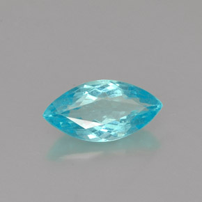 Apatita azul natural de 0,82 ct, marquesa, VS