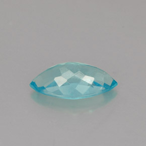 Apatita azul natural de 0,82 ct, marquesa, VS