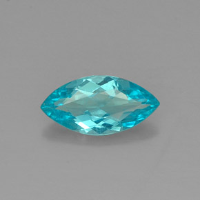 Apatita azul natural de 0,79 ct, marquesa, VS