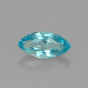 Apatita azul natural de 0,65 ct, marquesa, VS