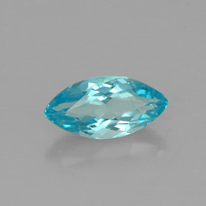 Apatita azul natural de 0,65 ct, marquesa, VS