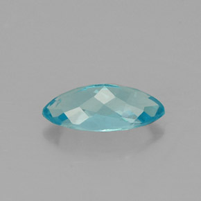Apatita azul natural de 0,65 ct, marquesa, VS