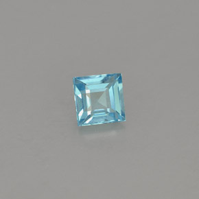 Apatito Azul claro natural de 0.41 ct, Cuadrado, VS