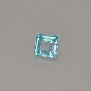 Apatito Azul claro natural de 0.41 ct, Cuadrado, VS